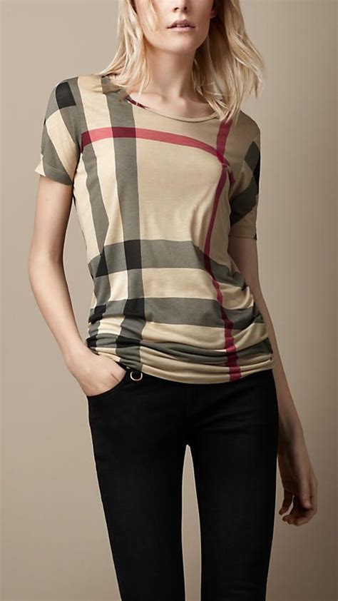 burberry bauchfreies top|burberry ladies shirts.